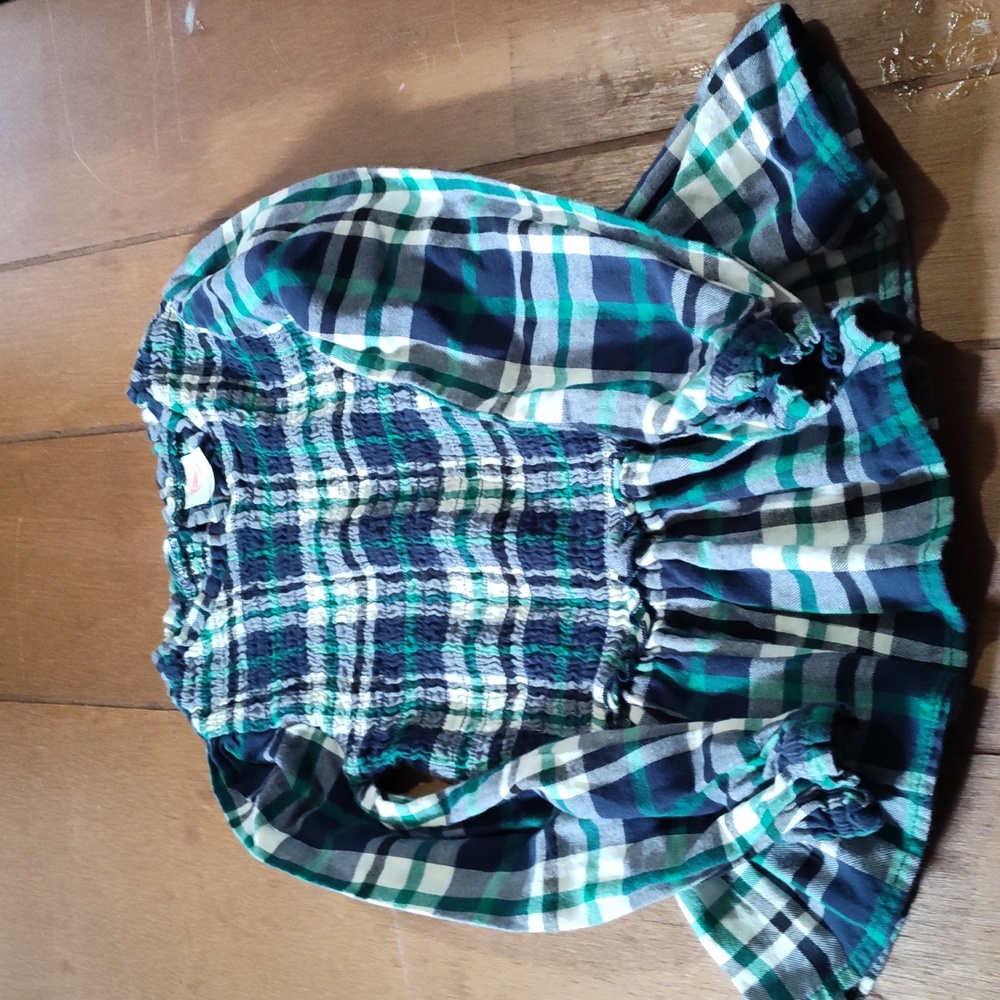 Cute plaid girls top
